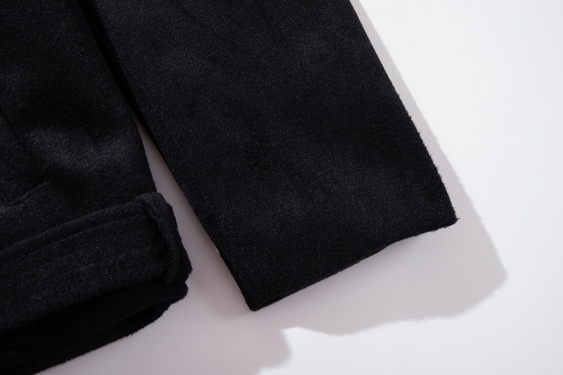 Jacke aus Wollmix mit Stehkragen, Knopfleiste & Gürtelabschluss