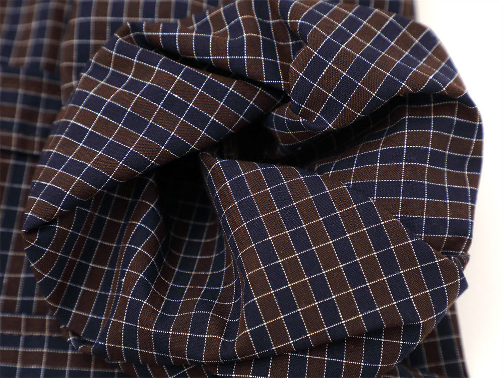 Plaid Short Sleeve Shirt with Pearl Studs – Oversized Hip Hop Streetwear