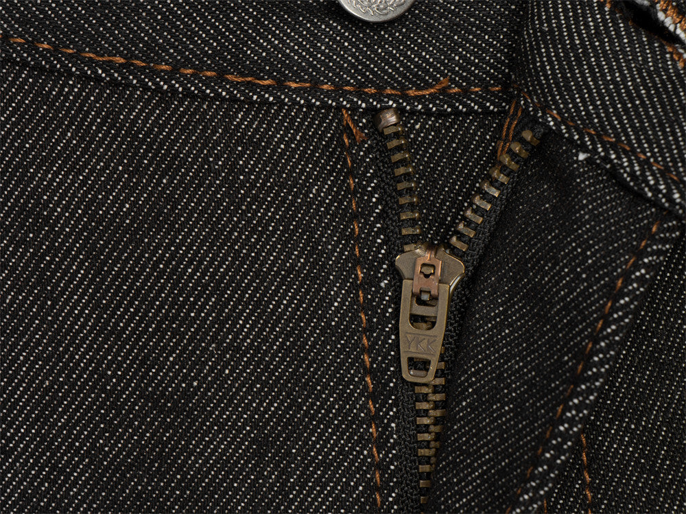 Raw Black Denim Flare Jeans – Wide-Leg Embroidered Streetwear Pants