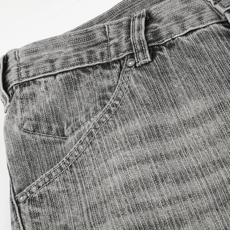Wide-Leg Barrel Jeans – Punk Washed Vintage Silhouette