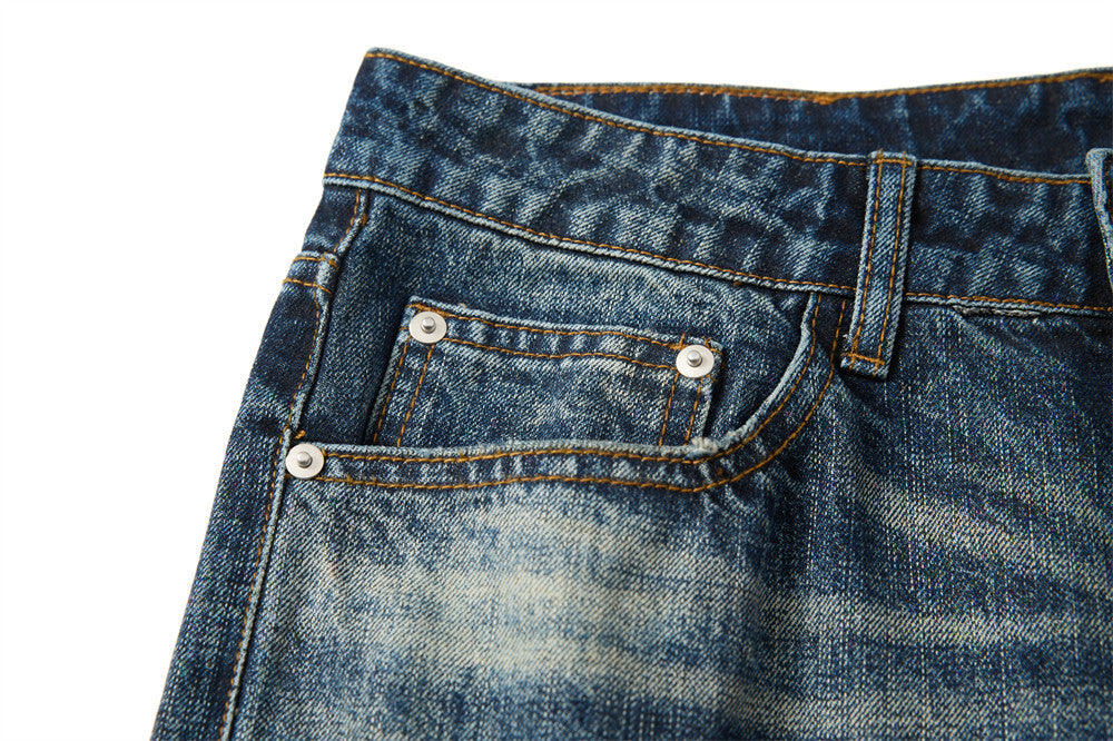 American Vintage Washed Wide-Leg Jeans – Men's Baggy Dad Pants