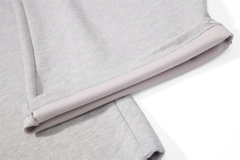 Oversized Zip-Up Hoodie Men – Rope Lace Detail Wide-Leg Sweatpants Set