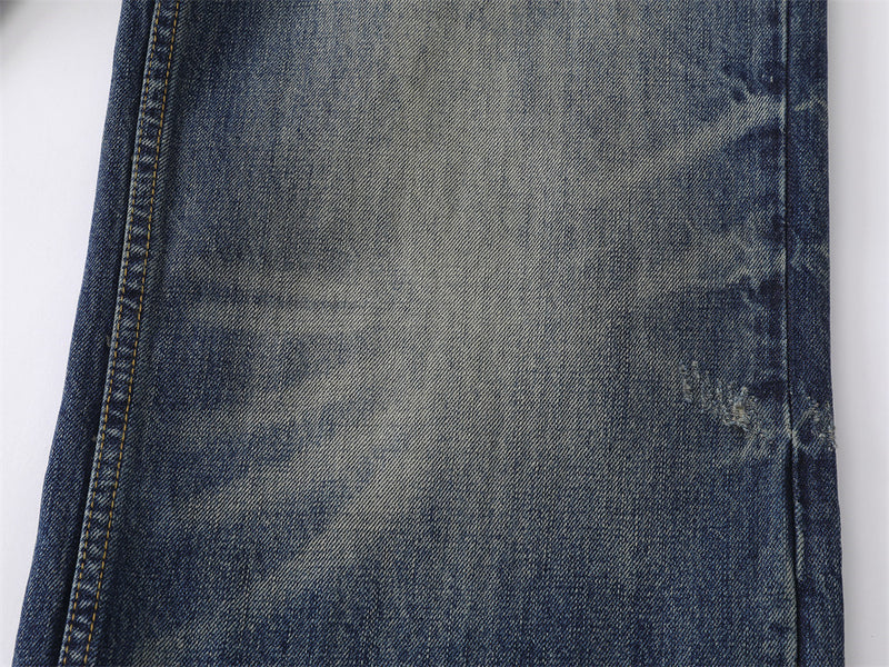 Wide-Leg Distressed Baggy Jeans – Men's Washed Vintage Straight-Cut Denim