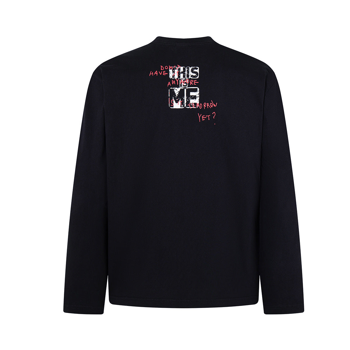 Retro-Collage-Longsleeve mit Grafik – Oversized Streetwear-Shirt