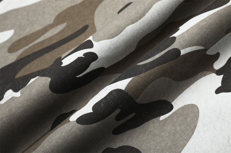 Camo Wide-Leg Sweatpants – Men's Relaxed Fit Drawstring Jogger Pants
