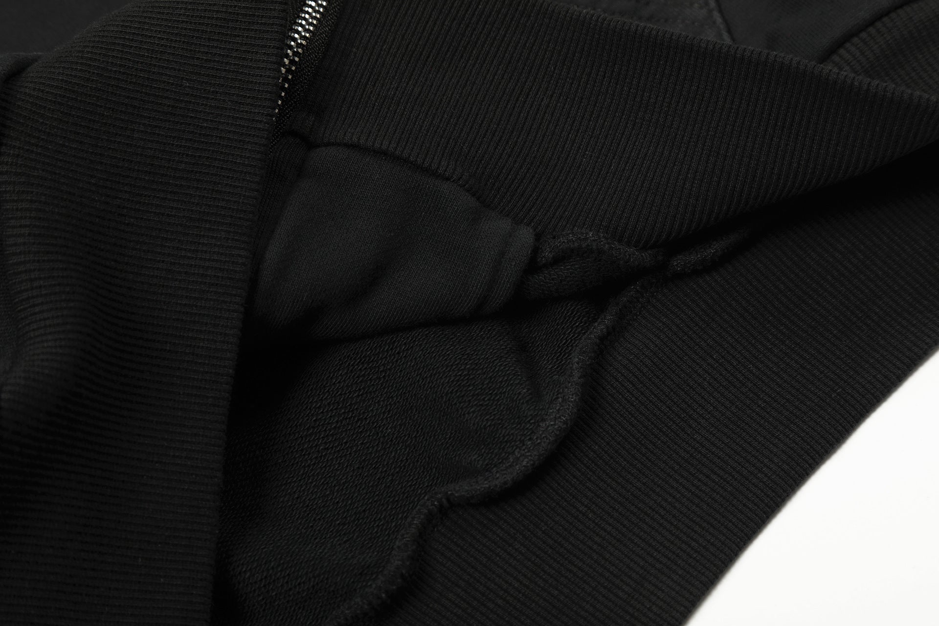Zip-Hoodie Number 23 mit Karomuster-Applikqué und Stickerei – Gewaschener Streetwear-Look