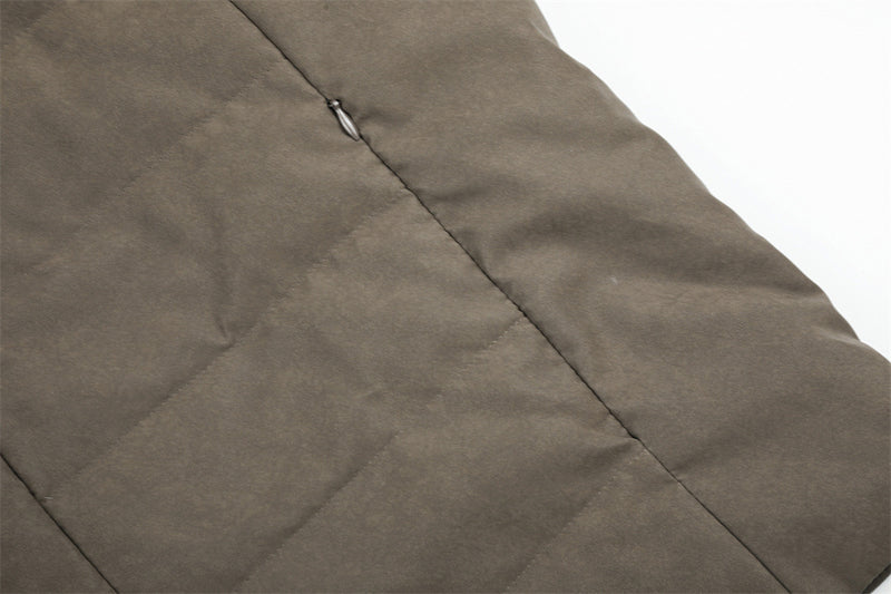 Doudoune à capuche – Manteau d'hiver matelassé à coupe décontractée