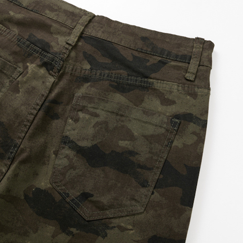 Men's Camouflage Flare Pants – Relaxed Fit Bell Bottom Trousers