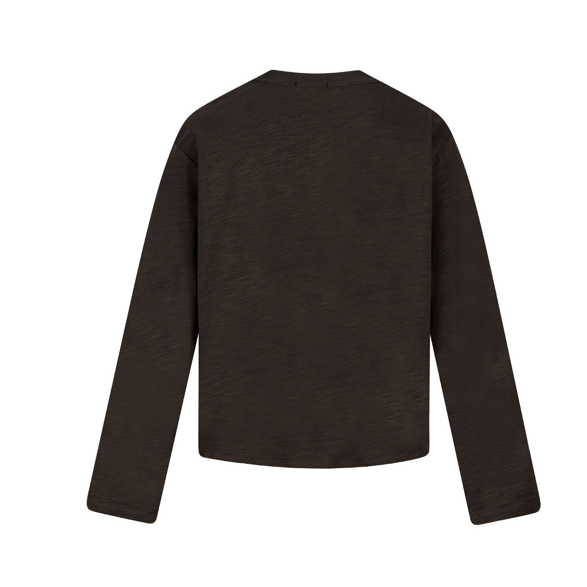 Long Sleeve Graffiti Cross Print Tee – Slub Cotton Crew Neck T-Shirt