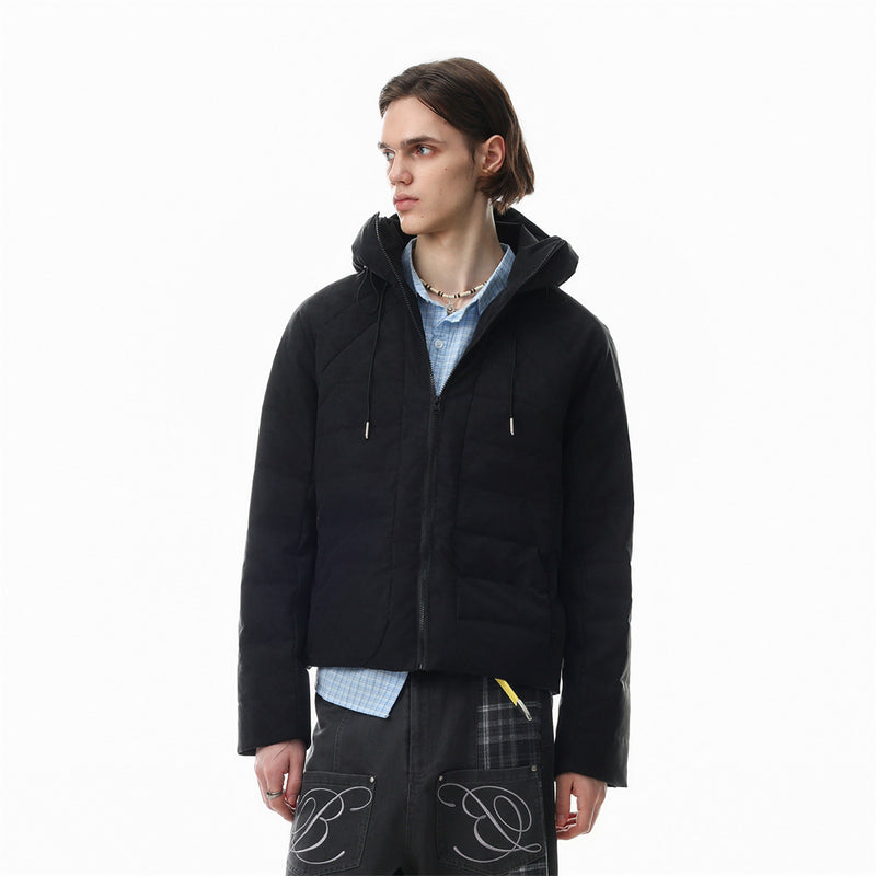 Doudoune à capuche – Manteau d'hiver matelassé à coupe décontractée