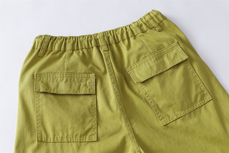 Men's Baggy Cargo Pants – Wide Leg Drawstring Parachute Trousers with