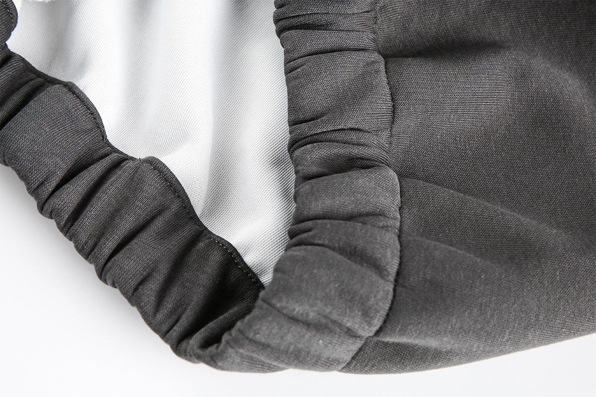 Hoodie zippé oversize doublé en molleton