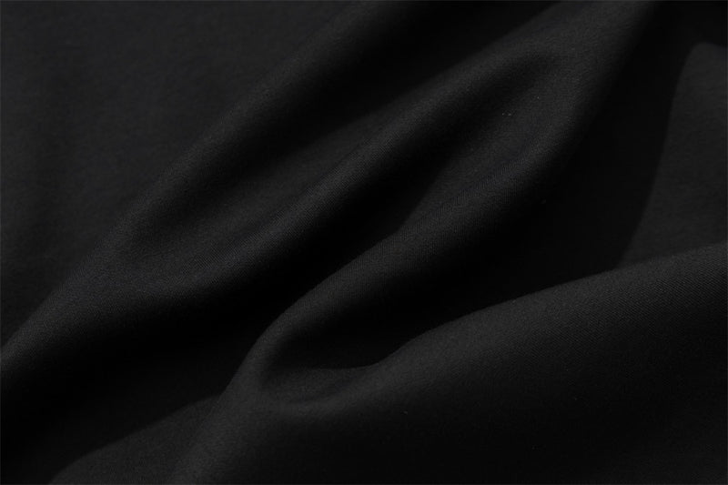 Veste sweat à capuche militaire gothique avec manches rayées et boutons croisés