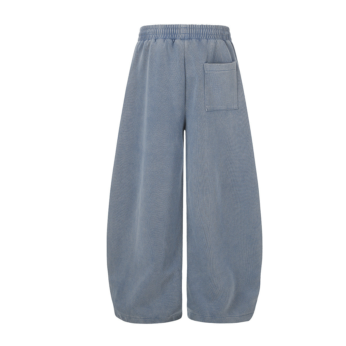 Pantalon de survêtement baggy wide leg avec imprimé gothique Madonna et typographie – Streetwear délavé