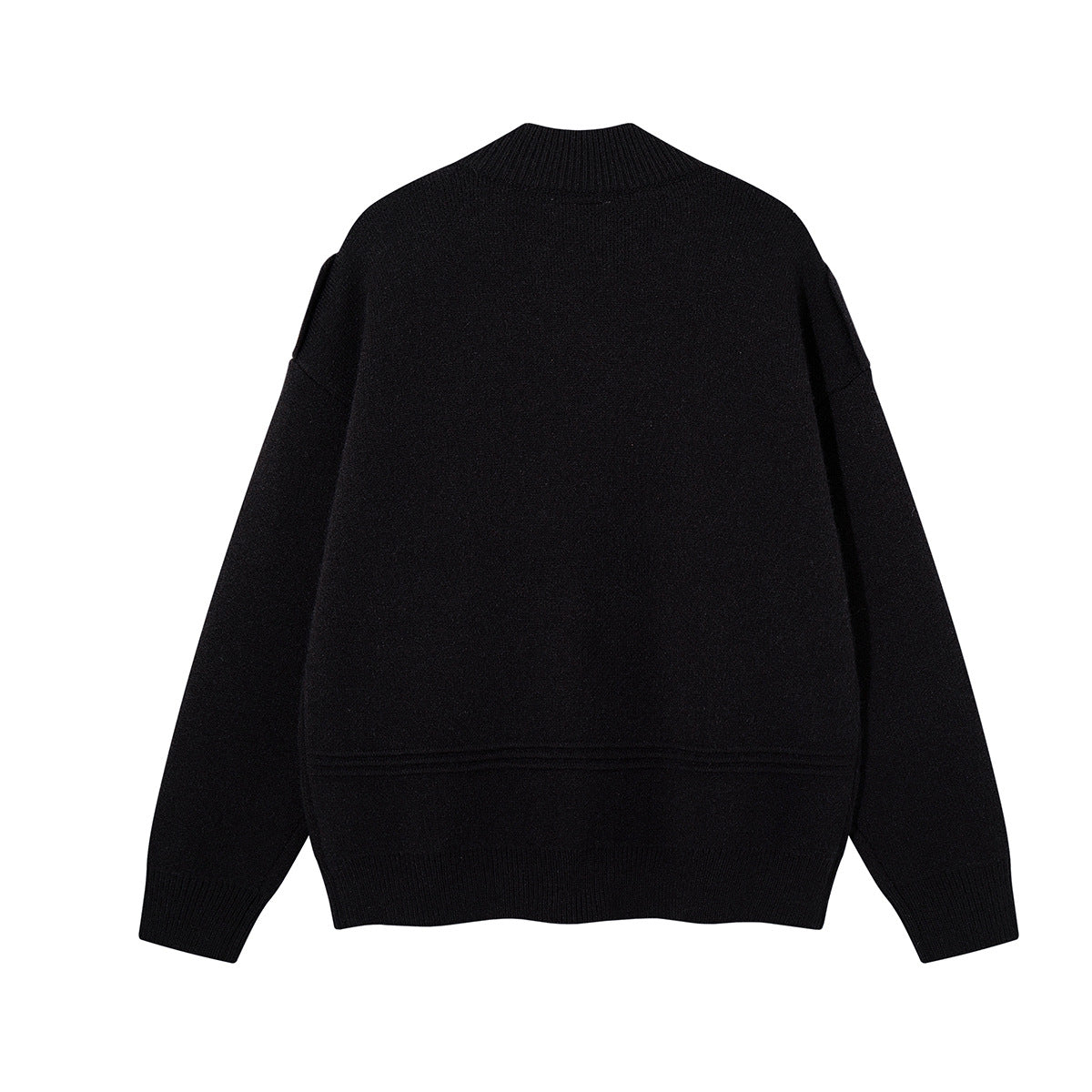 Military Knit Zip-Up Cardigan Sweater with Braided Cord & Button Detail