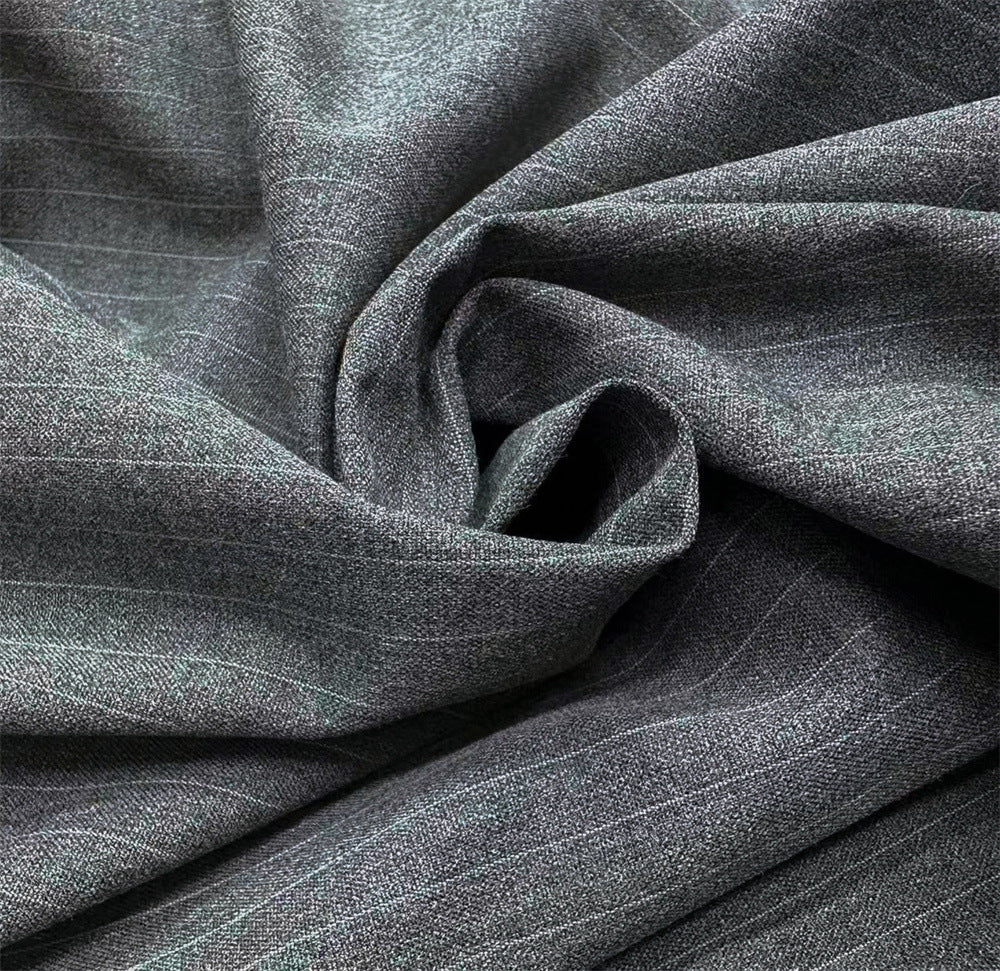 Pantalones de vestir de pierna ancha con raya diplomática – Pantalones plisados de corte recto para hombre