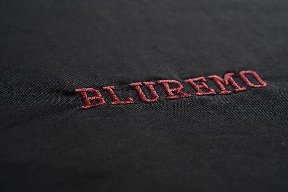 Oversized Irregular Stitch Contrast Snap-Shoulder T-Shirt