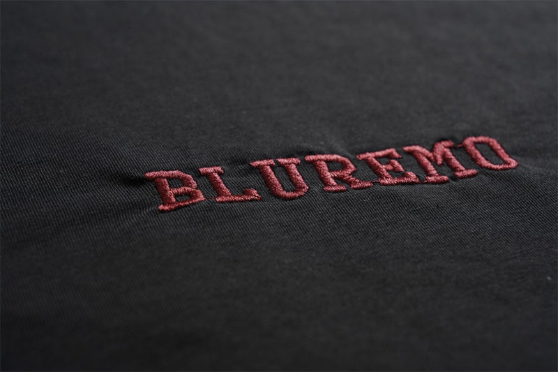 Oversized Irregular Stitch Contrast Snap-Shoulder T-Shirt