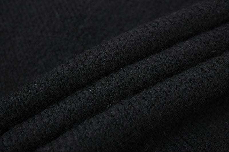 Gilet-pull zippé en maille jacquard avec imprimé lettres