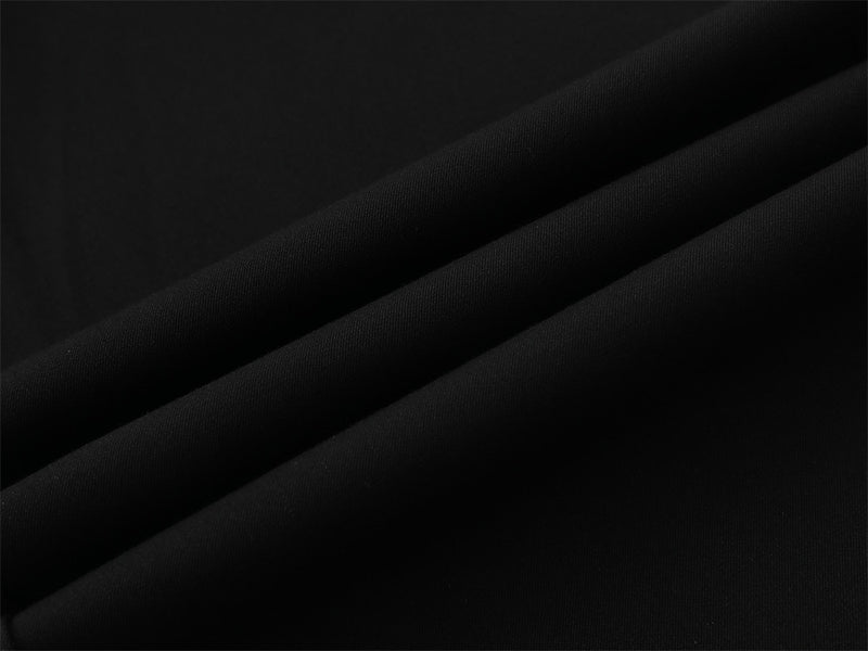 Men's Wide-Leg Dress Pants – Black Button-Fly Pleated Trousers with Belt