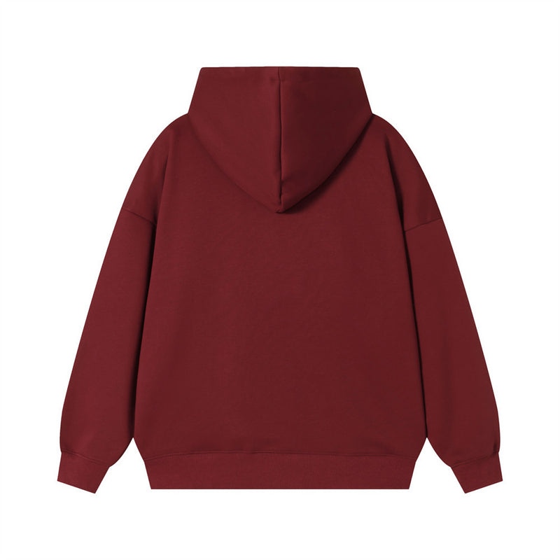 Sudadera con capucha extragrande y estampado gráfico para hombre — Diseño de letras llamativas y parche de oso