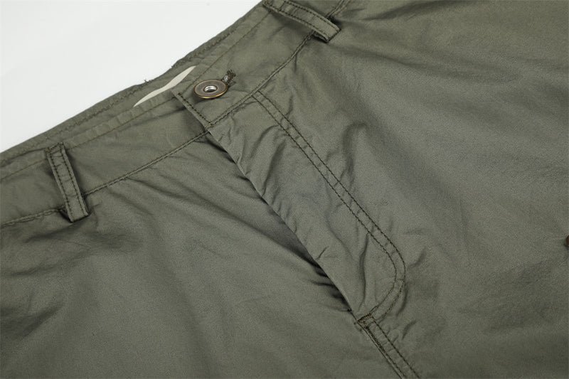 Wide-Leg Parachute Cargo Pants – Pleated Baggy Fit with Zip Pockets