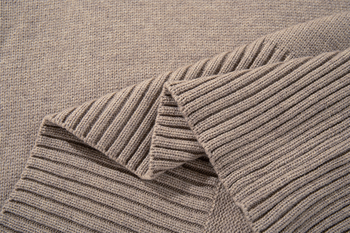Double-Breasted Knit Cardigan Sweater – Relaxed Vintage Style