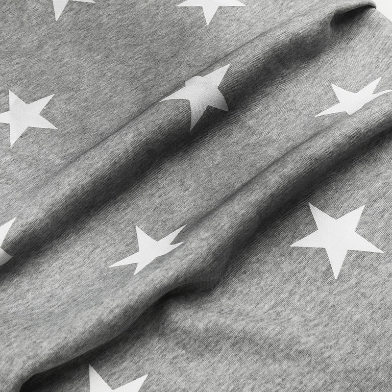 Star Print Wide-Leg Sweatpants – Oversized Pleated Streetwear Joggers