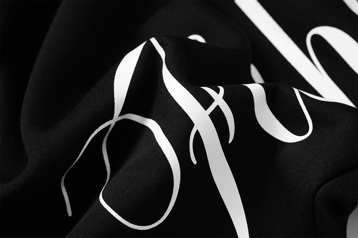Wide-Leg Baggy Sweatpants with Fashionclub Script Print & Double-Waistband