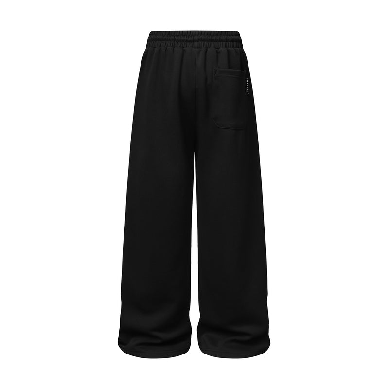 Pantalon de survêtement à jambes larges avec imprimé gothique « Welcome » et deux pistolets – Style streetwear hip-hop