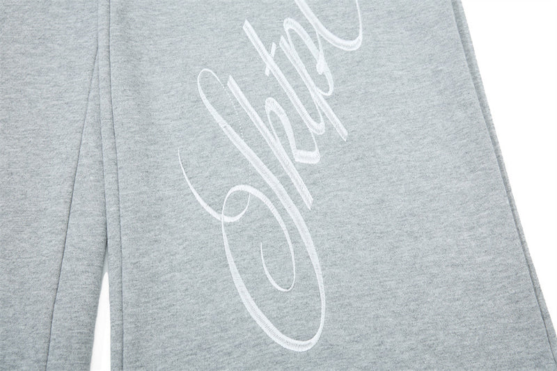 Wide-Leg Sweatpants with Pegasus Embroidery & Crew Skatepark Graphic