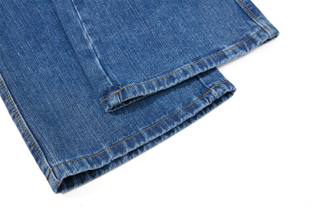 Men's Washed Distressed Flare Jeans – Wide Leg Relaxed Fit Denim