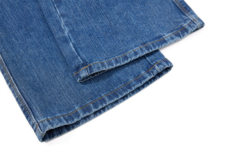 Men's Washed Distressed Flare Jeans – Wide Leg Relaxed Fit Denim