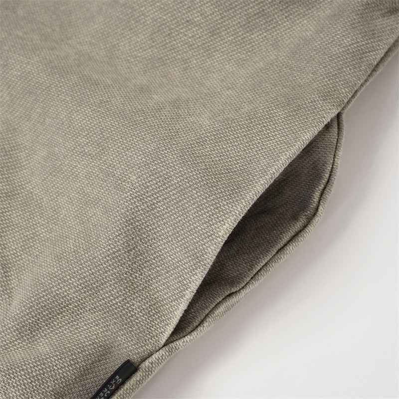 Veste à capuche zippée en patchwork délavé à l'acide – Bomber oversize bicolore à coutures effilochées