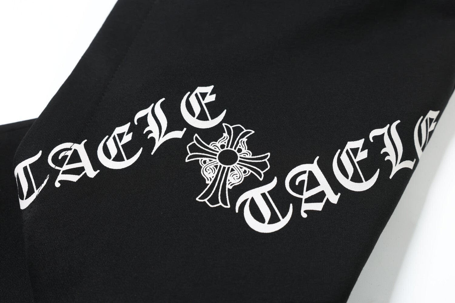 Herren-Zip-Hoodie mit Vintage-Flaggengrafik – Distressed-Kreuzprint