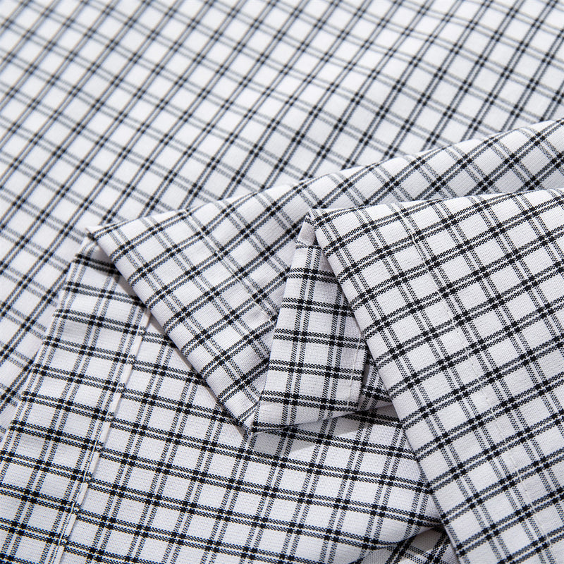 Plaid Long-Sleeve Shirt – Oversized Fit with Drawstring Hem