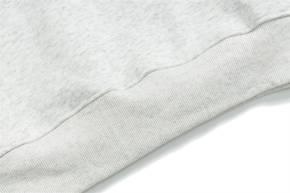 Sweat à capuche oversize à enfiler, motif cartoon – Imprimé doodle fantaisiste