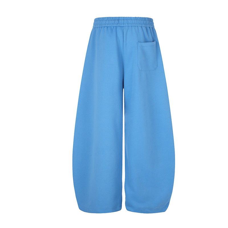 Pantalon de survêtement à jambes larges avec motif notes de musique – Jogging baggy streetwear