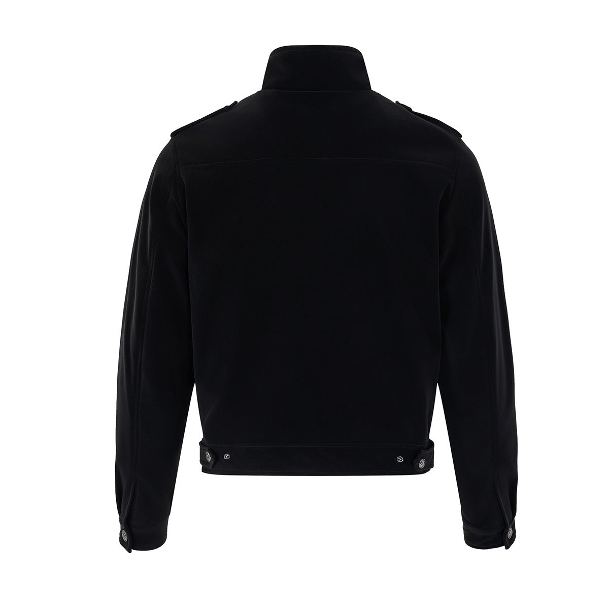 Jacke im Military-Stil mit Stehkragen und zweireihigem Knopfdetail