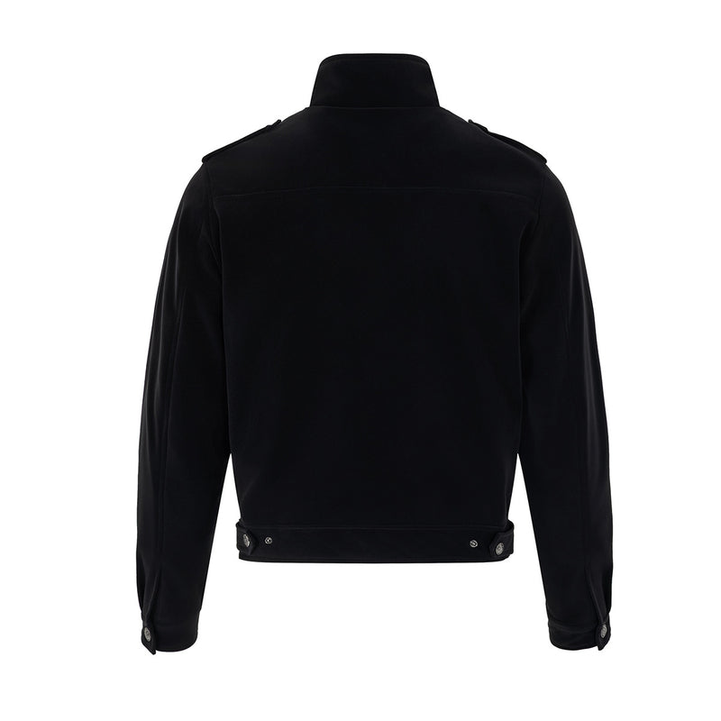 Jacke im Military-Stil mit Stehkragen und zweireihigem Knopfdetail