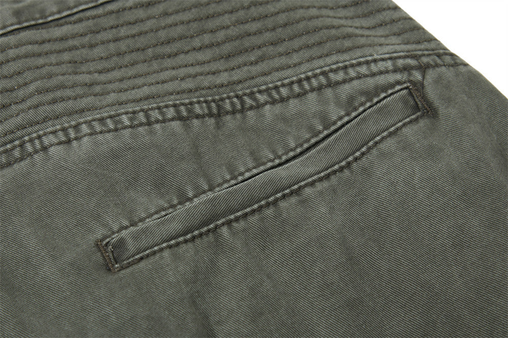 Wide-Leg Patchwork Pants – Deconstructed Arc Seam, Baggy Fit
