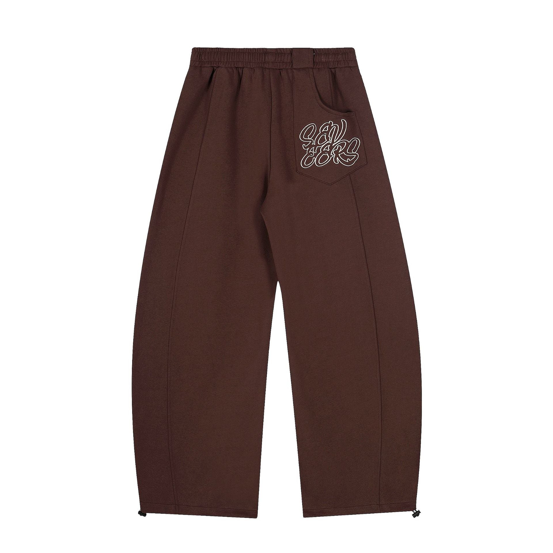 Wide-Leg Colorblock Sweatpants with Varsity 89 Badge