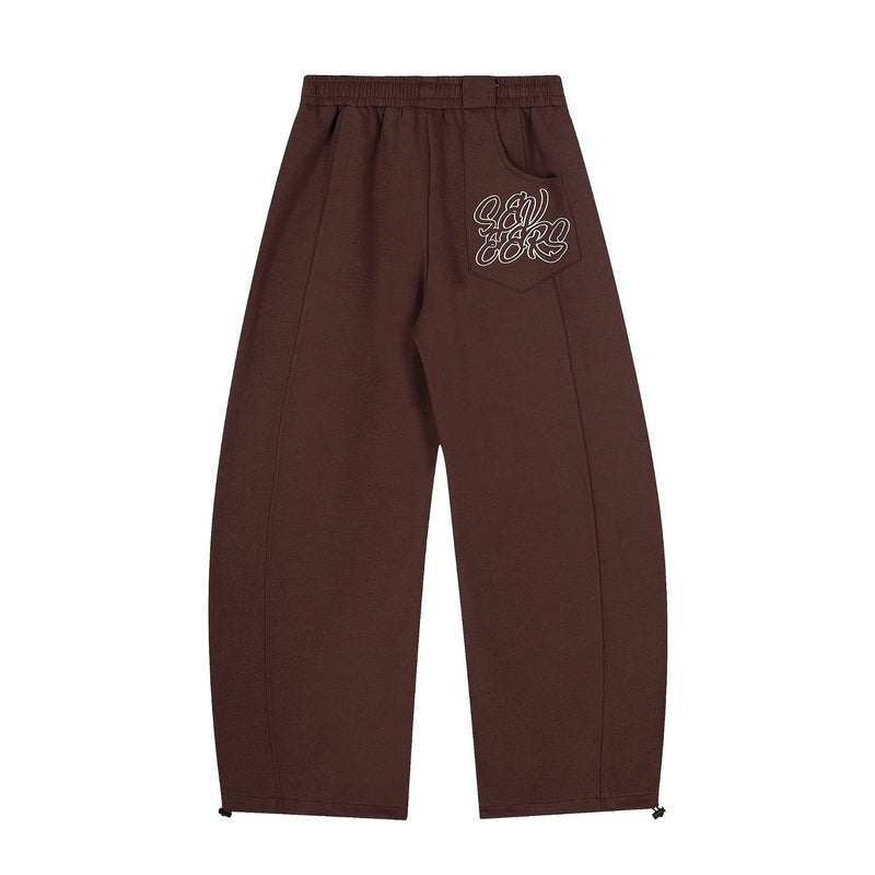 Wide-Leg Colorblock Sweatpants with Varsity 89 Badge