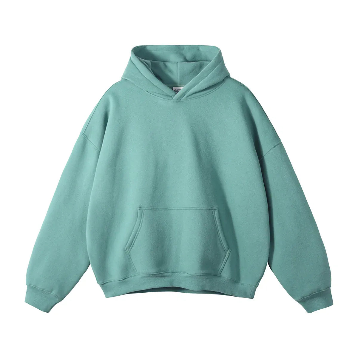 The Custom Anime Character Dusty Teal Hoodie—Personalized 350GSM 100% Cotton Pullover with long sleeves and a front pocket—offers fans a subtle, custom look. Perfect for those seeking unique anime-inspired style.