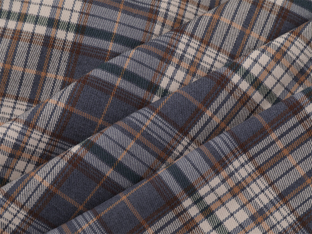 Plaid Faux Two-Piece Long Sleeve Shirt – Punk Letter Print, Relaxed Fit