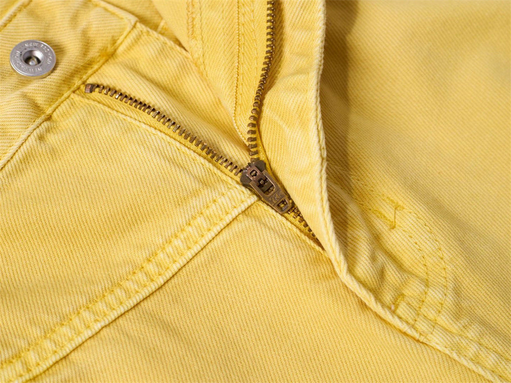 Baggy-Denimshorts für Herren – gewaschene Carpenter-Style-Jeansshorts für Streetwear