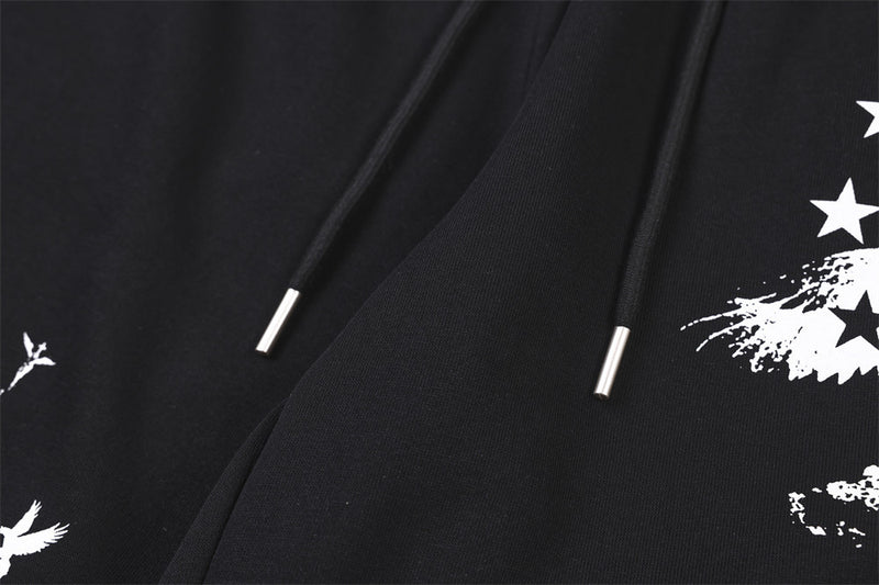 Wide-Leg Sweatpants with Castle & Angel Graphic Print – Streetwear Jogger Pants