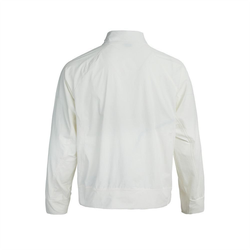 Herren-Trainingsjacke mit durchgehendem Reißverschluss und Stehkragen – Relaxed Fit