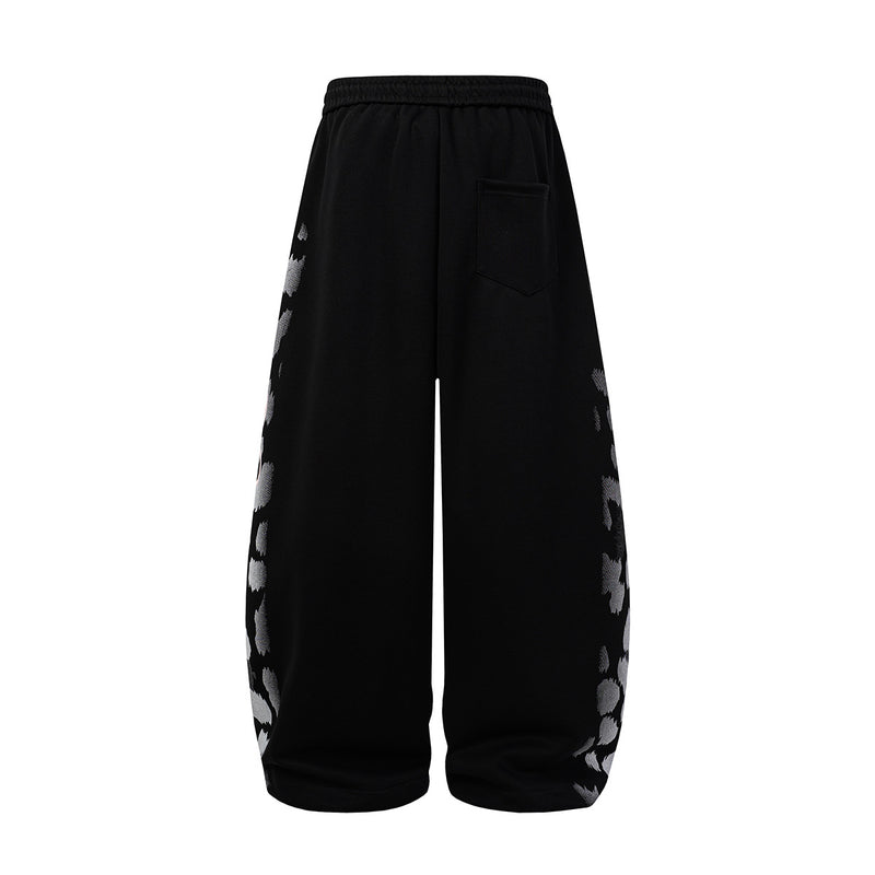 Pantalon de survêtement wide leg imprimé léopard – Jogger streetwear oversize