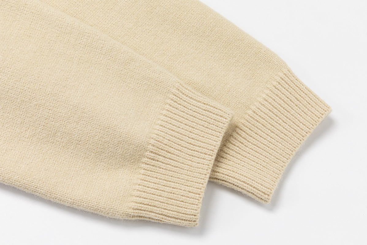 Napoleon Double-Breasted Knit Zip-Up Hoodie with Metal Buttons